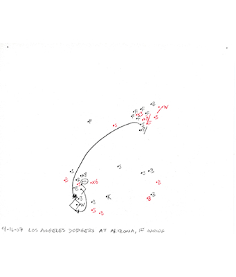 4-16-07 L.A. Dodgers at Arizona, 1st Inning